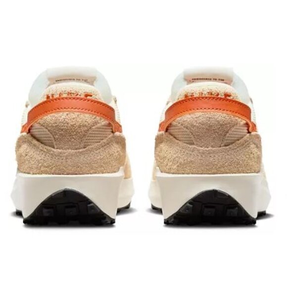 Nike Women's Waffle Debut Shoes - Muslin/Camp Fire Orange - Picture 5 of 14